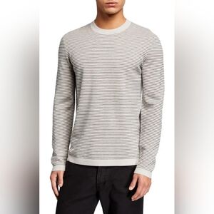 Theory M ollis milos striped crewneck Merino Wool sweater